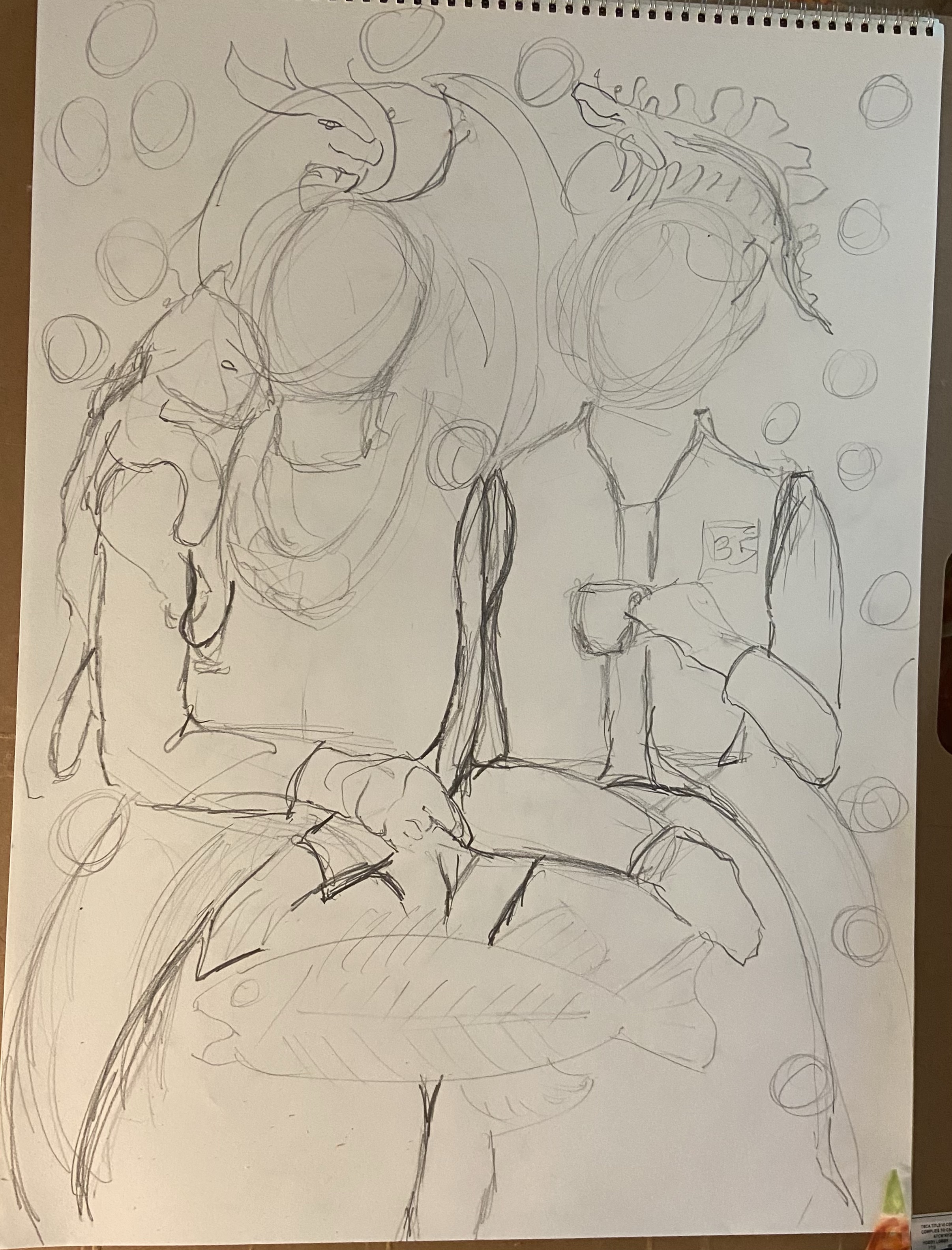 Original sketch for Friends