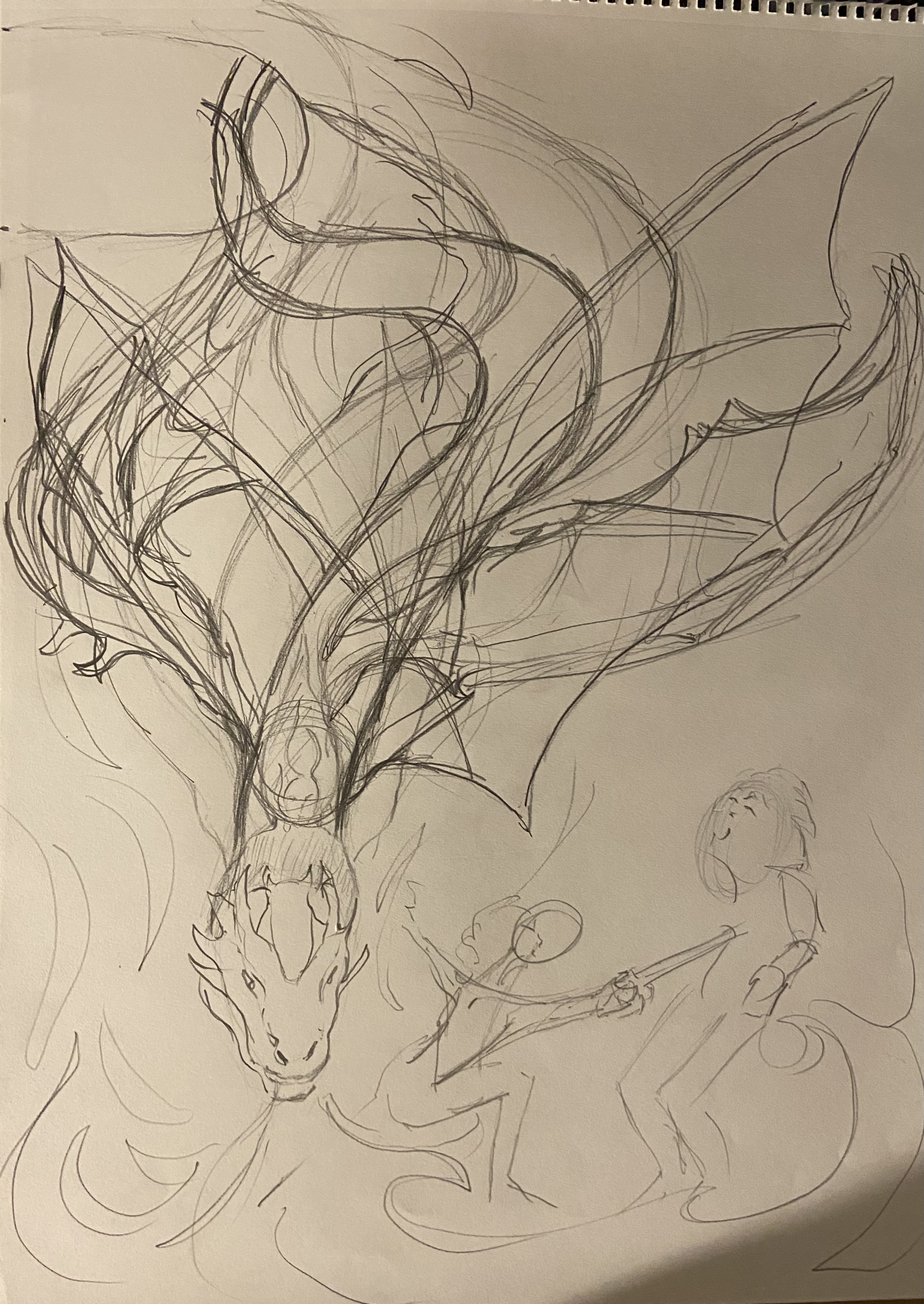 Eragon Triptych center sketch